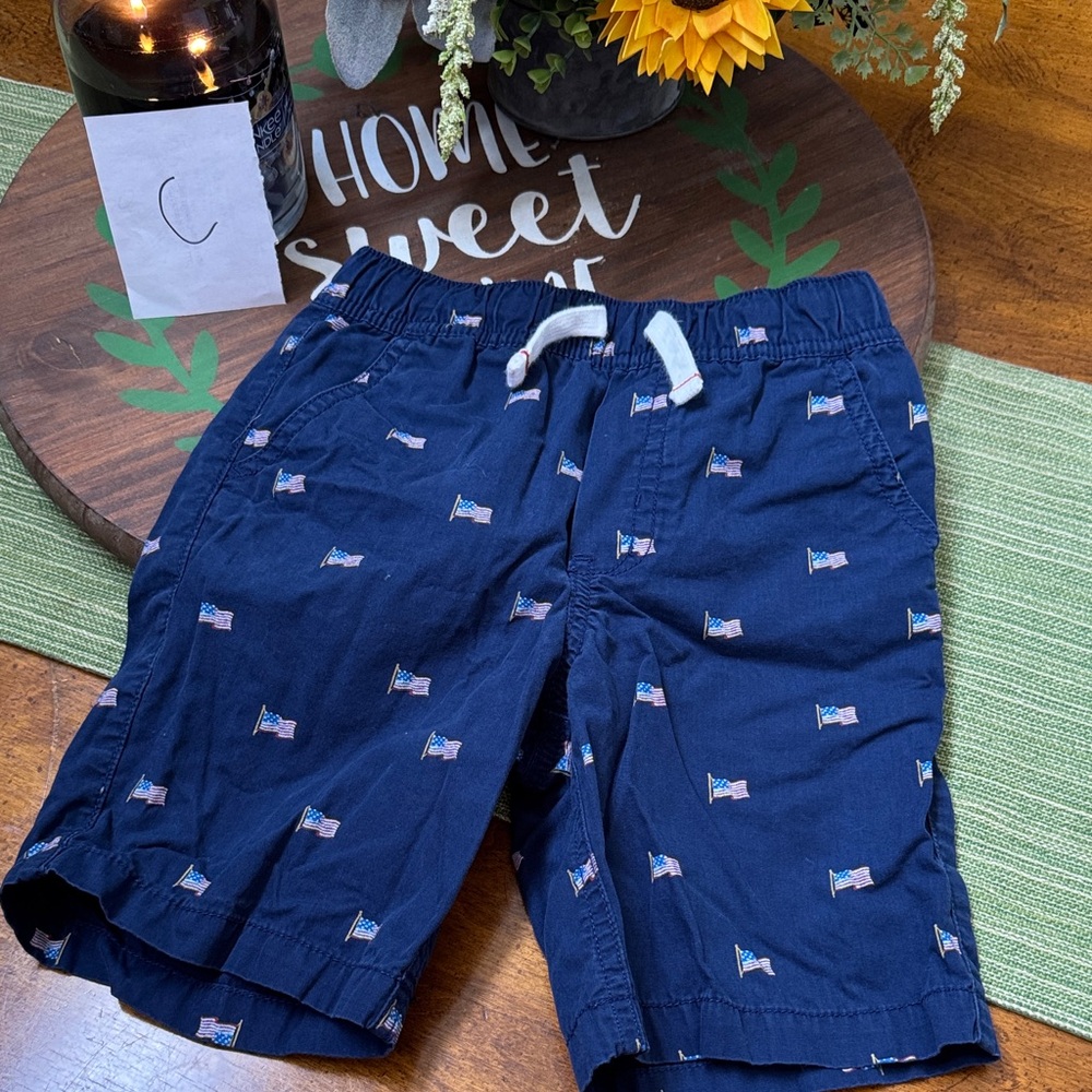 Carter's Navy Flag Print Shorts